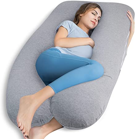 Maternity Pillow | Full Body Support Pillow With Inner - Ball Fiber Filled | U-Shaped - Fine Quality