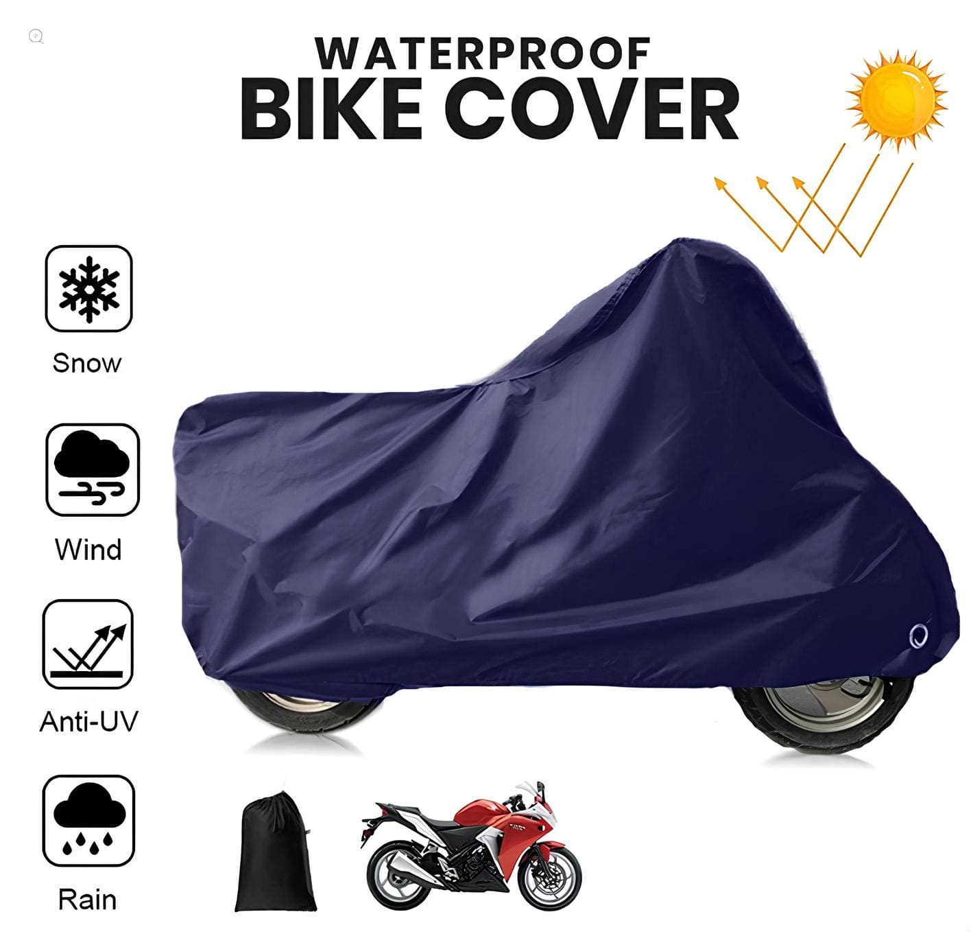 Bike Cover 100 % Water Proof & Dust Proof