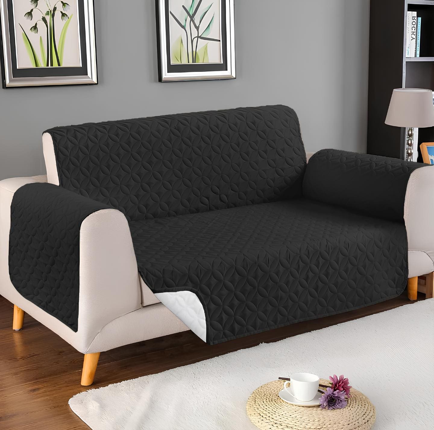 Ultrasonic Quilted Sofa Cover