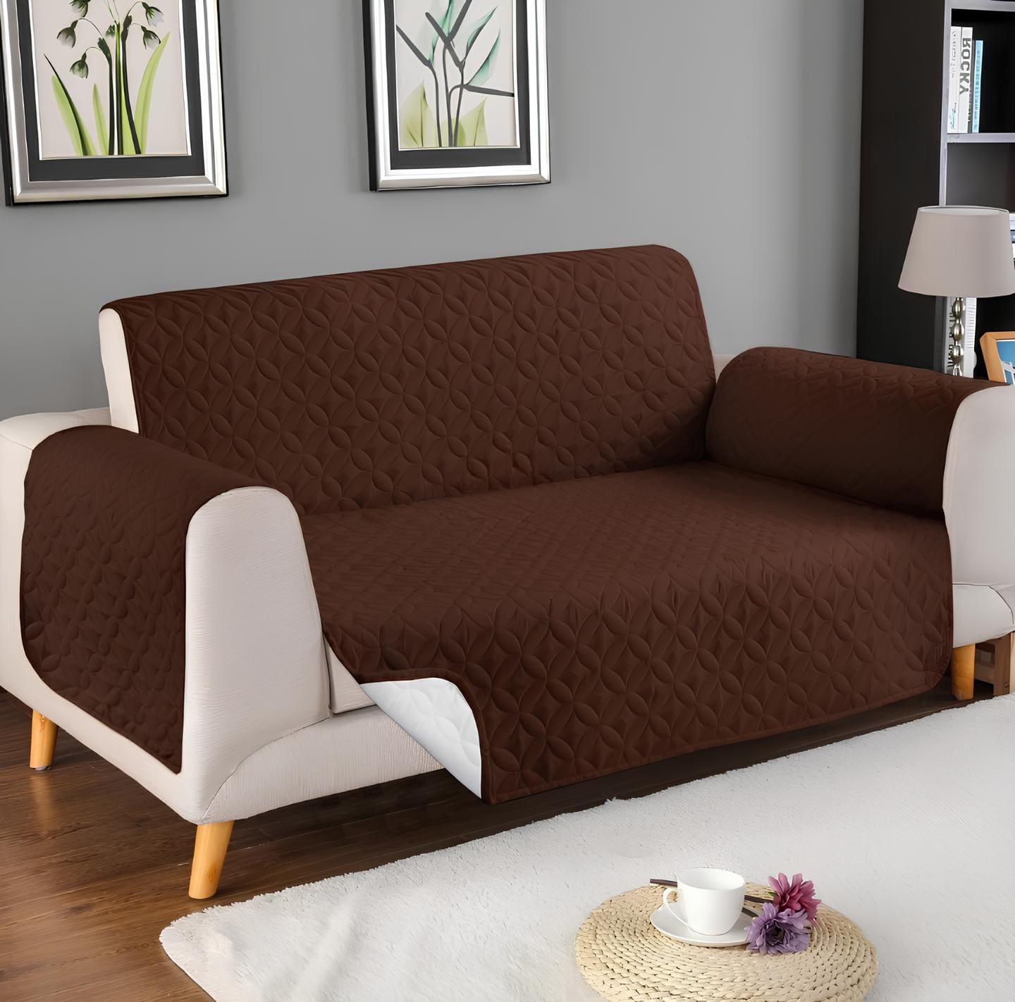 Ultrasonic Quilted Sofa Cover