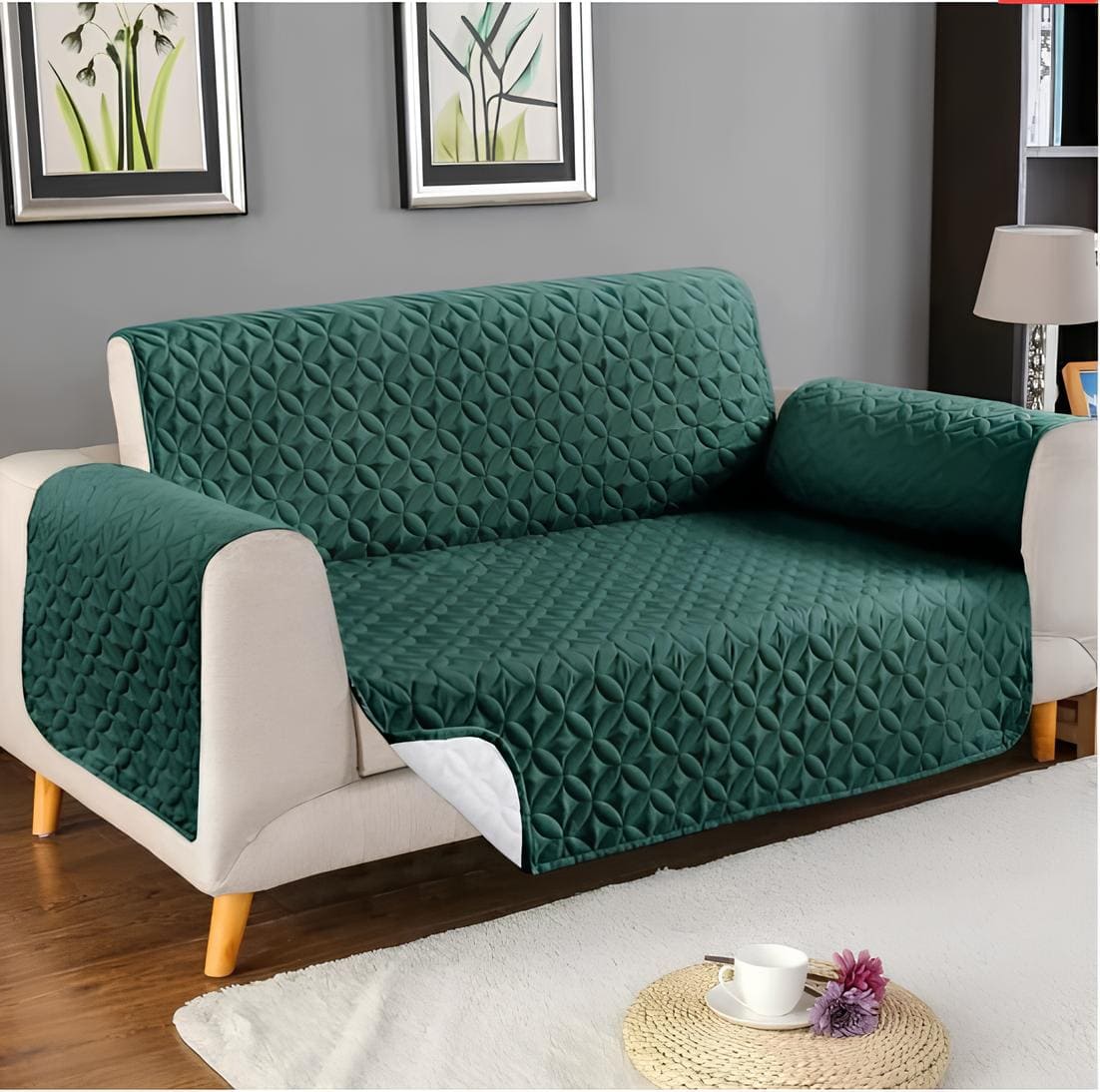 Ultrasonic Quilted Sofa Cover