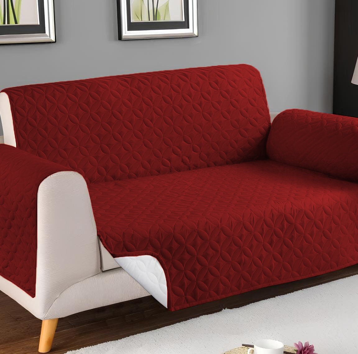 Ultrasonic Quilted Sofa Cover